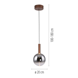 Lampa wisząca BOWL 2284-23