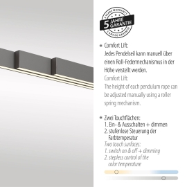 Lampa wisząca ADRIANA COMFORT LIFT 2598-13