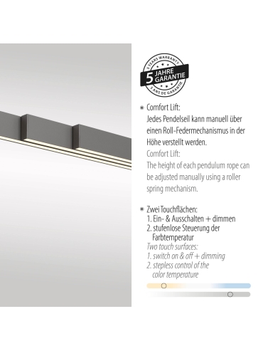 Lampa wisząca ADRIANA COMFORT LIFT 2598-13