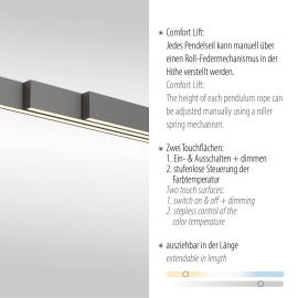 Lampa wisząca ADRIANA COMFORT LIFT 2598-13
