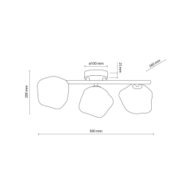 Lampa sufitowa LAVA 11035