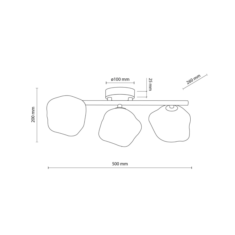 Lampa sufitowa LAVA 11035
