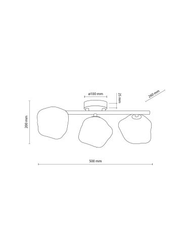 Lampa sufitowa LAVA 11035