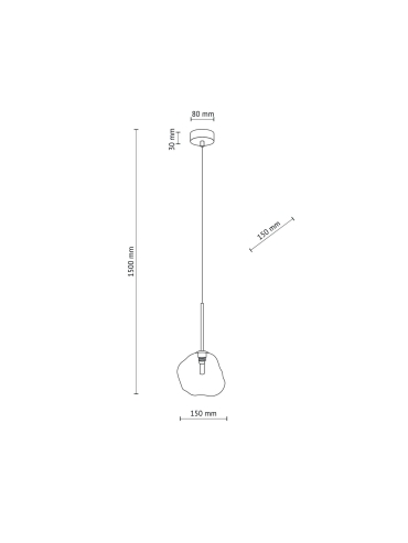 Lampa wisząca LAVA 11106