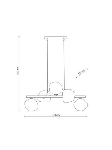 Lampa wisząca LAVA 11037