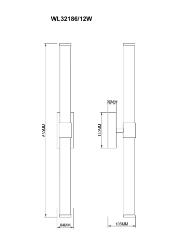 Kinkiet EDDIE WL32186/12W
