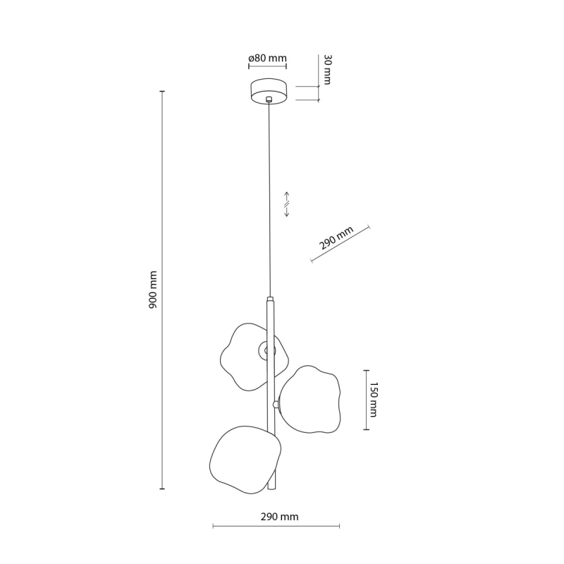 Lampa wisząca LAVA 11036