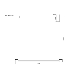 Lampa wisząca ARCUS DU31835/14W