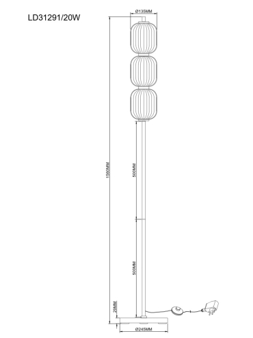 Lampa podłogowa CORIT E82907-31