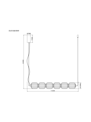 Lampa wisząca AKARI DU31292/50W