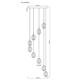 Lampa wisząca AKARI DU31288/55W