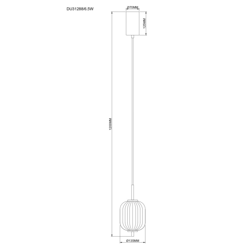 Lampa wisząca AKARI DU31288/6.5W