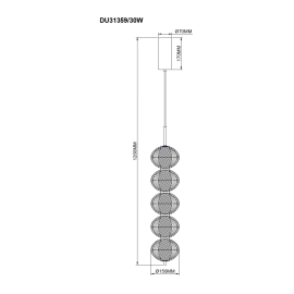 Lampa wisząca GALATEA DU31359/30W