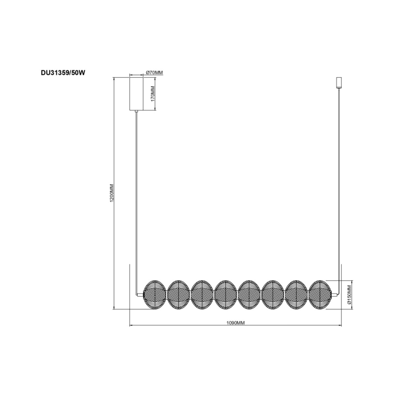 Lampa wisząca GALATEA DU31359/50W