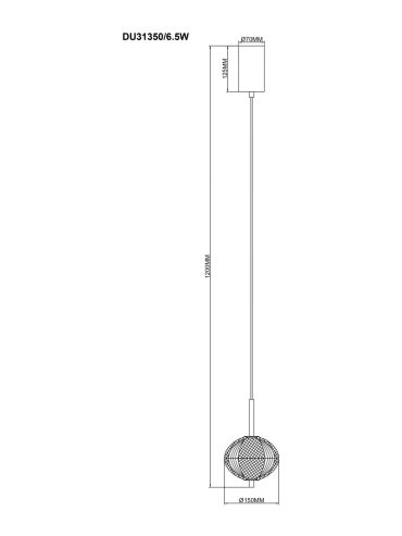 Lampa wisząca GALATEA DU31350/6.5W