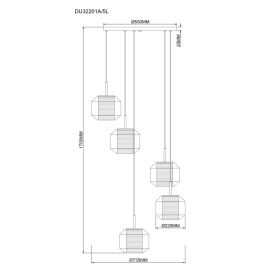 Lampa wisząca SOLIX DU32201A/5L