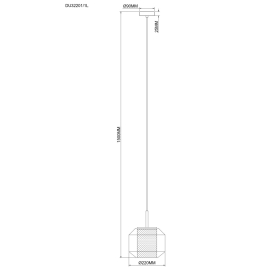 Lampa wisząca SOLIX DU32201/1L