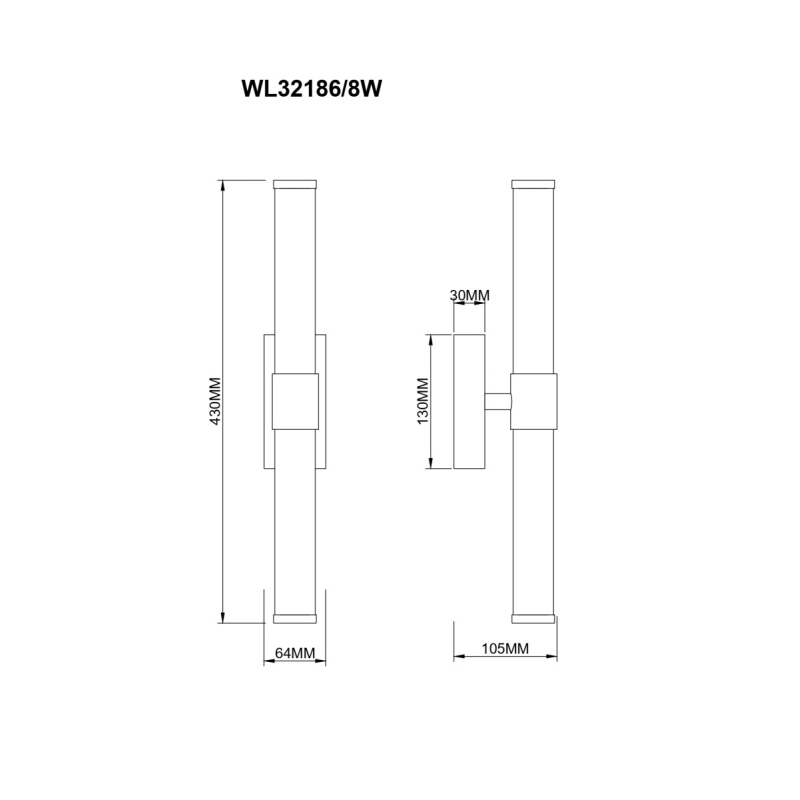 Kinkiet EDDIE WL32186/8W