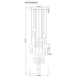 Lampa wisząca IGGLY DU31909A/50W