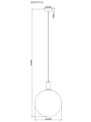 Lampa wisząca NUA DU31771/1L