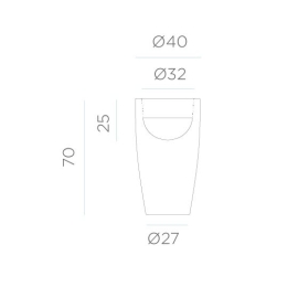 Doniczka LED BAMBU 70 IP54 RGB 3284