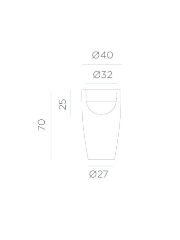 Doniczka LED BAMBU 70 IP54 RGB 3284