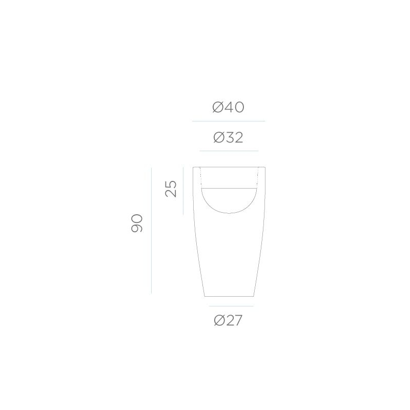 Doniczka LED BAMBU 90 IP65 3285