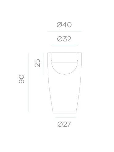 Doniczka LED BAMBU 90 IP54+RGB 3286