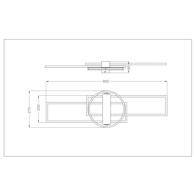 Lampa sufitowa DUATRO C230624203B