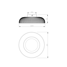 Lampa sufitowa SOLVIA C230757601