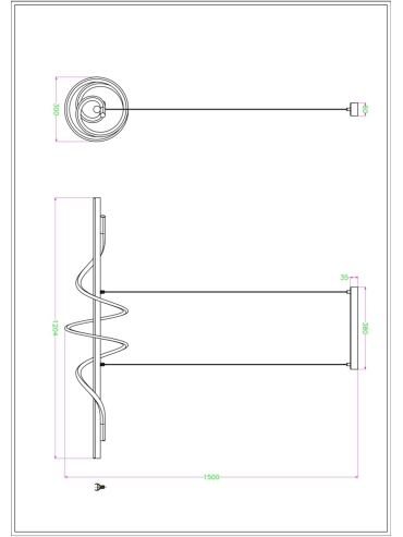 Lampa wisząca VELENNE P241249402