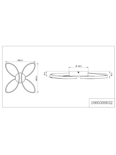 Lampa sufitowa ROSENTRA C241060002