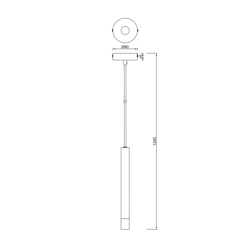 Lampa wisząca VELIC P241125801GD
