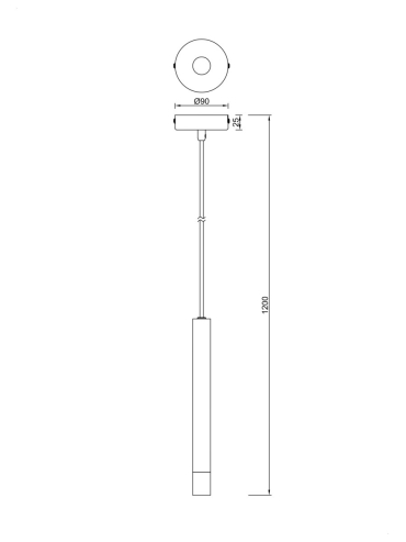 Lampa wisząca VELIC P241125801GD