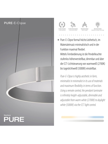 Lampa wisząca PURE E-CLIPSE 2560-95