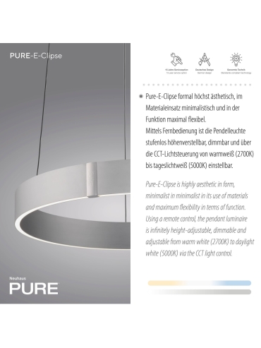 Lampa wisząca PURE E-CLIPSE 2560-95
