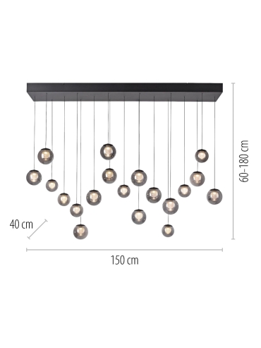 Lampa wisząca PURE E-POPUP 2589-15