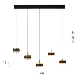 Lampa wisząca PURE FALLING RINGS 2504-18