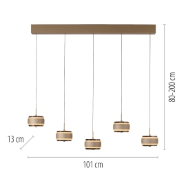 Lampa wisząca PURE FALLING RINGS 2504-97