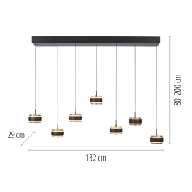 Lampa wisząca PURE FALLING RINGS 2505-18