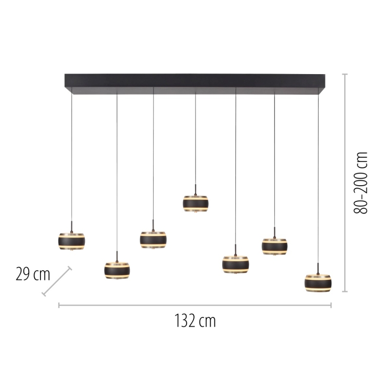 Lampa wisząca PURE FALLING RINGS 2505-18