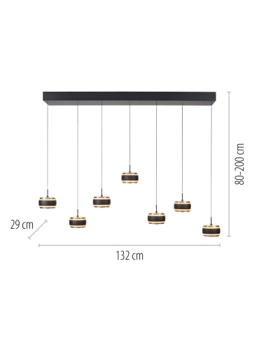 Lampa wisząca PURE FALLING RINGS 2505-18