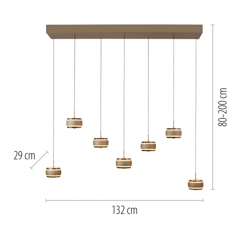 Lampa wisząca PURE FALLING RINGS 2505-97