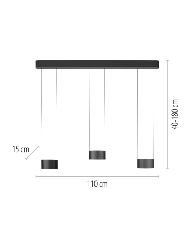 Lampa wisząca PURE CLIPSE 2473-15