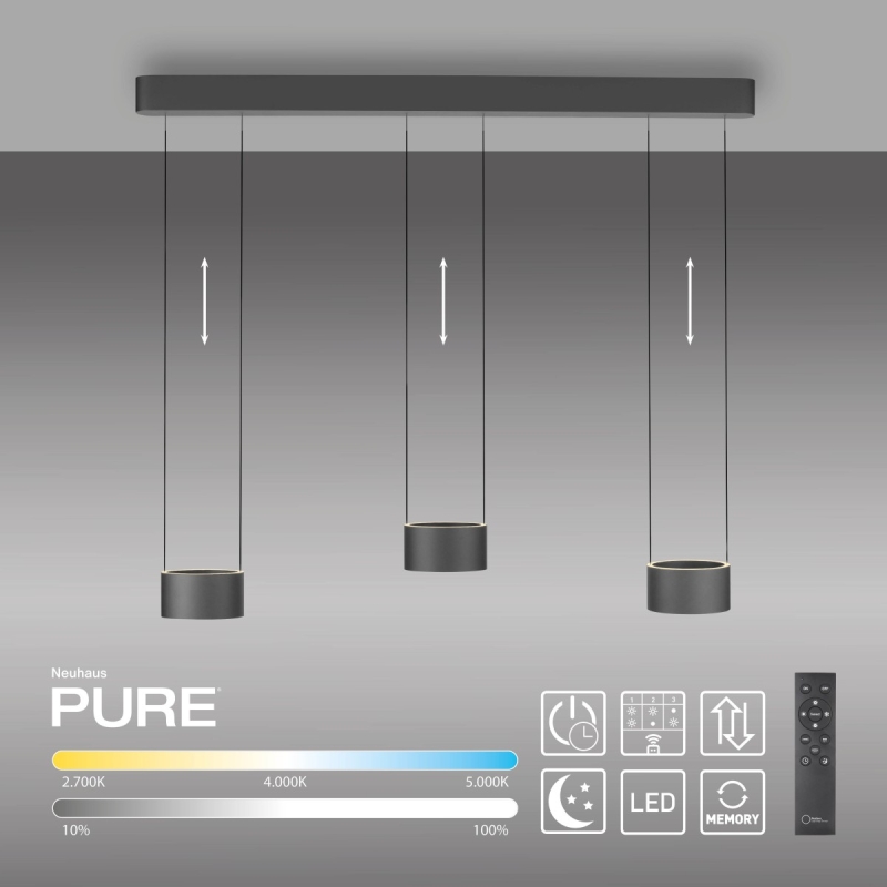 Lampa wisząca PURE CLIPSE LED CCT PILOT 2473-15