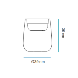 Doniczka LED CAMELIA 40 IP65 3287