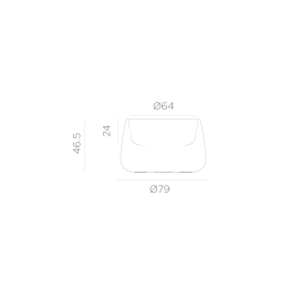 Doniczka LED CAMELIA 80 IP65 3170