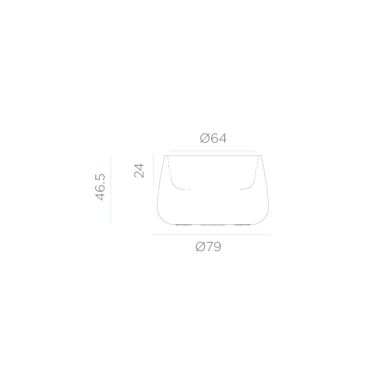 Doniczka LED CAMELIA 80 IP65 3170
