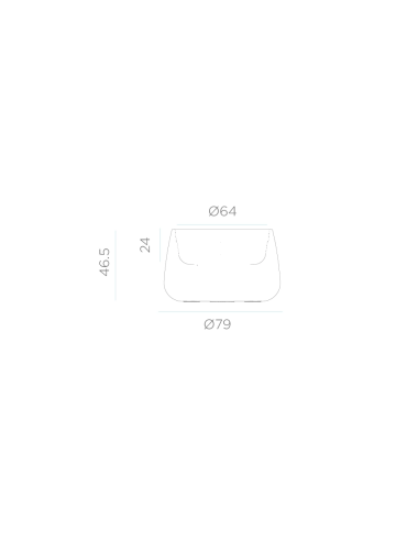 Doniczka LED CAMELIA 80 IP65 3170