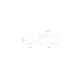 Doniczka solarna LED RGB CAMELIA IP65 3323